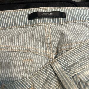 Joe’s Jeans Wynn Striped Blue High Rise Skinny Ankle - 32